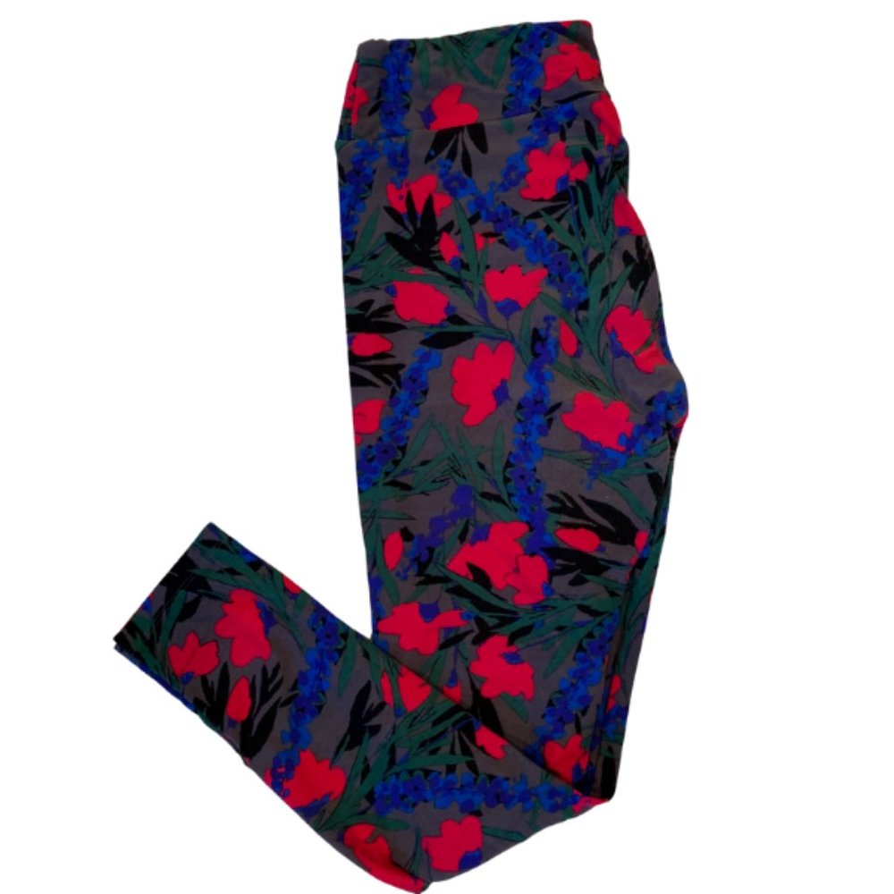 LuLaRoe Tall & Curvy Floral Butter Leggings